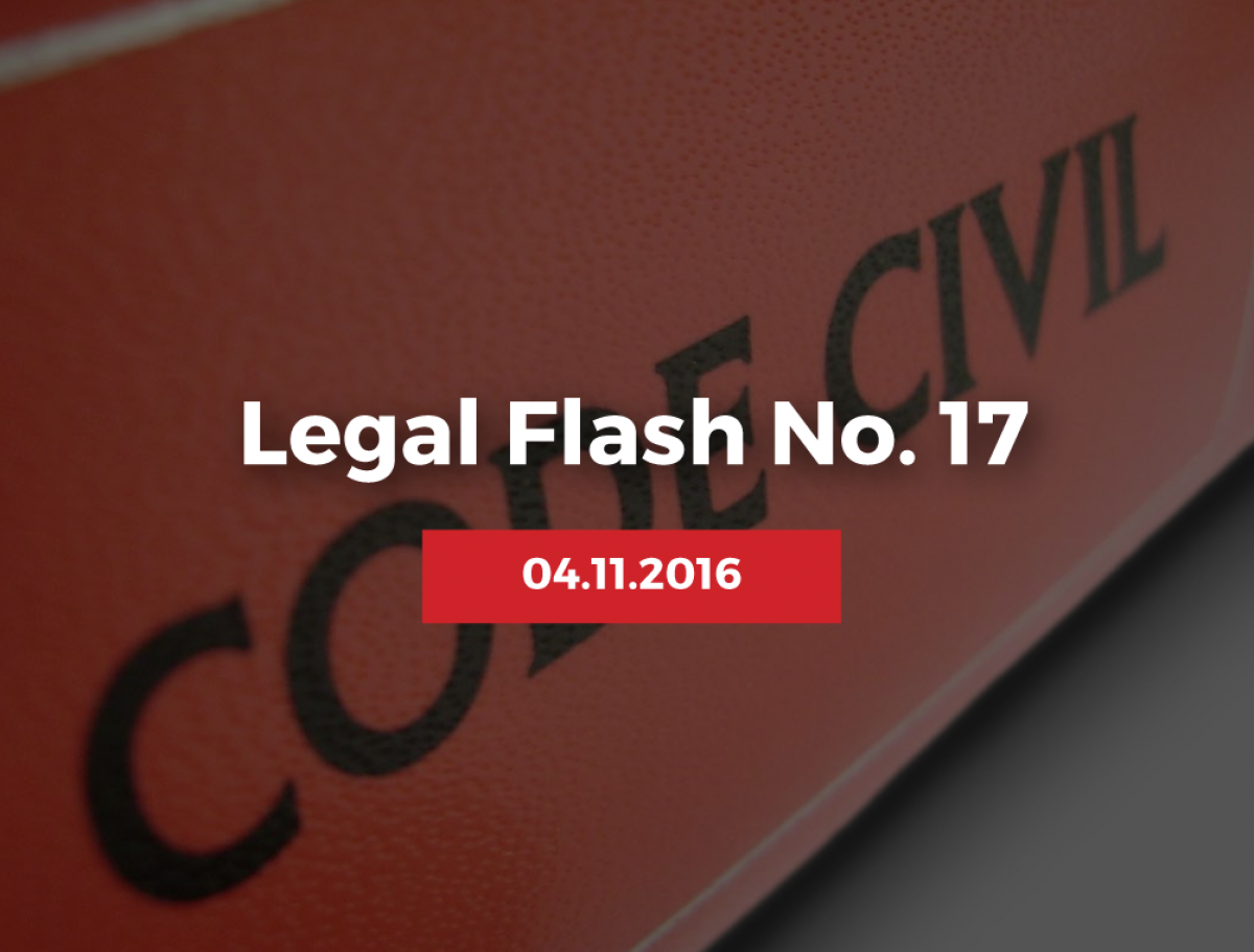 ACI Legal Flash No 17 of 4 November 2016