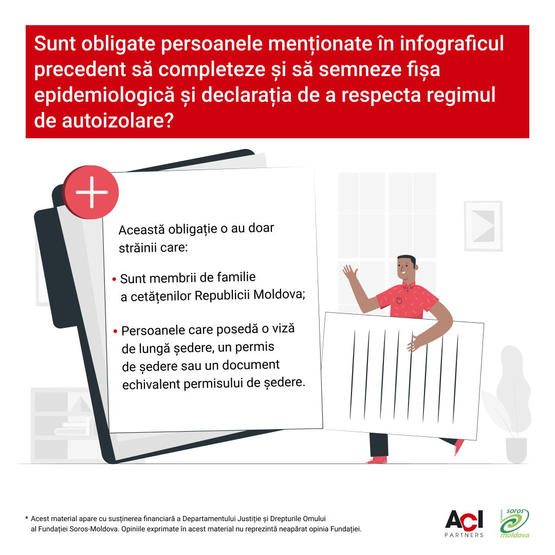 Semnarea și completarea obligatorie a fișei epidemiologică