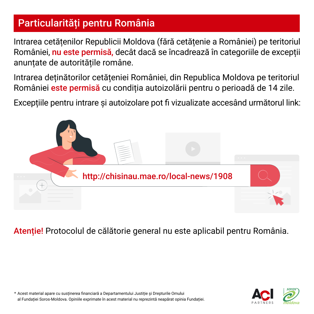 Particularități pentru România
