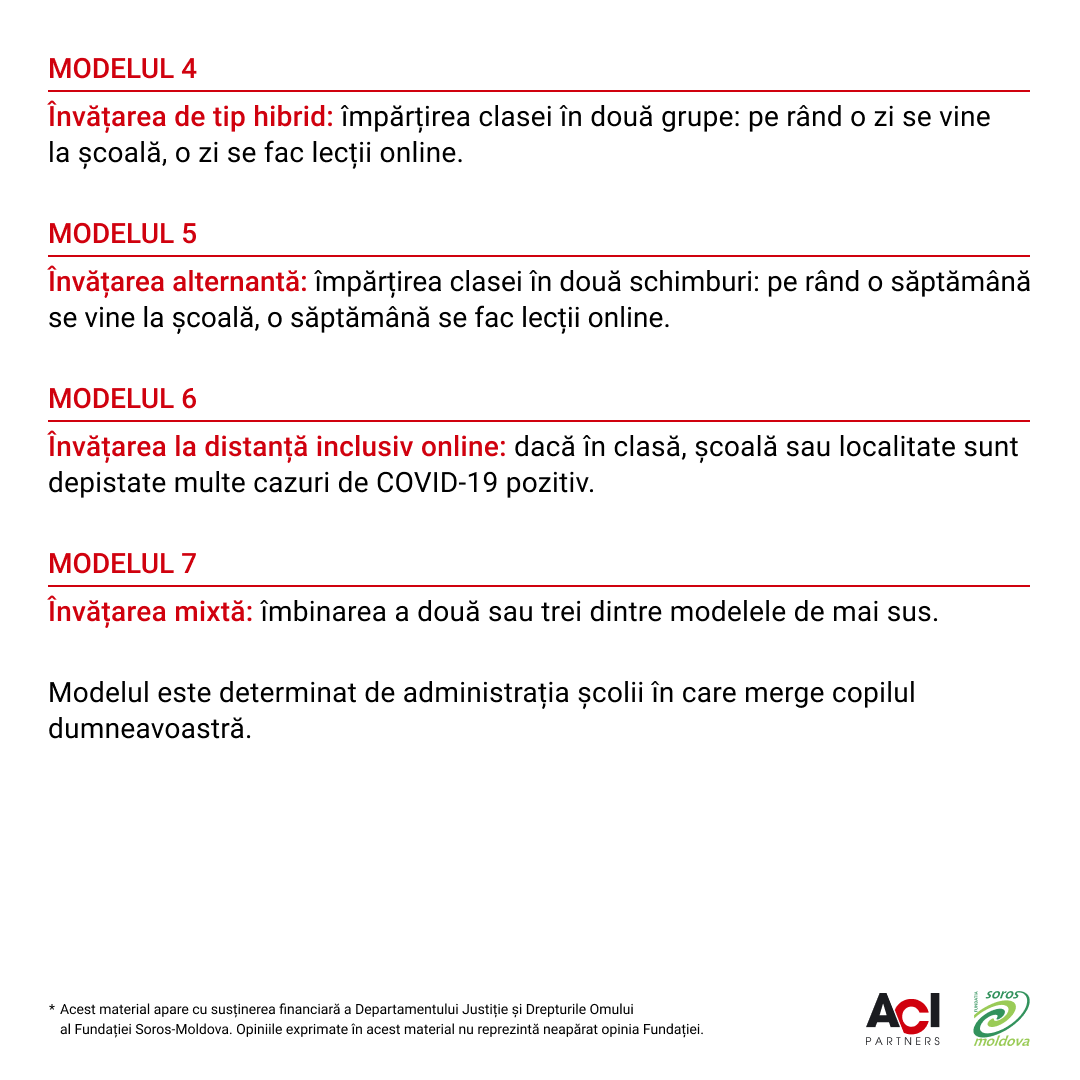 Modele de învățare pentru elevi