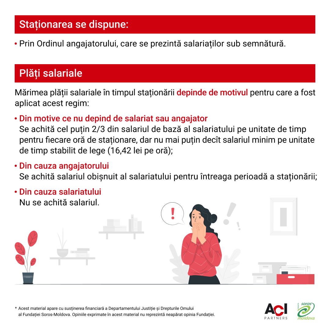 Achitarea în timpul staționării