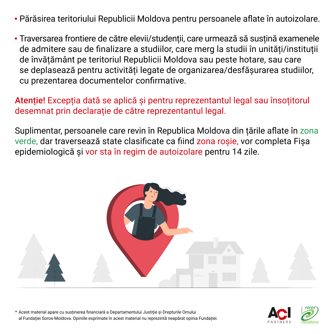 Excepții permise pentru starea de urgență